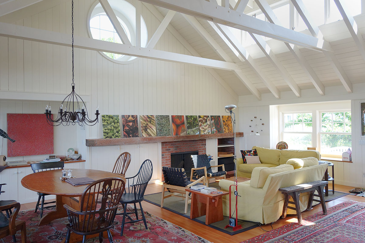 House interior, Truro, Cape Cod, by Paul Krueger Architect