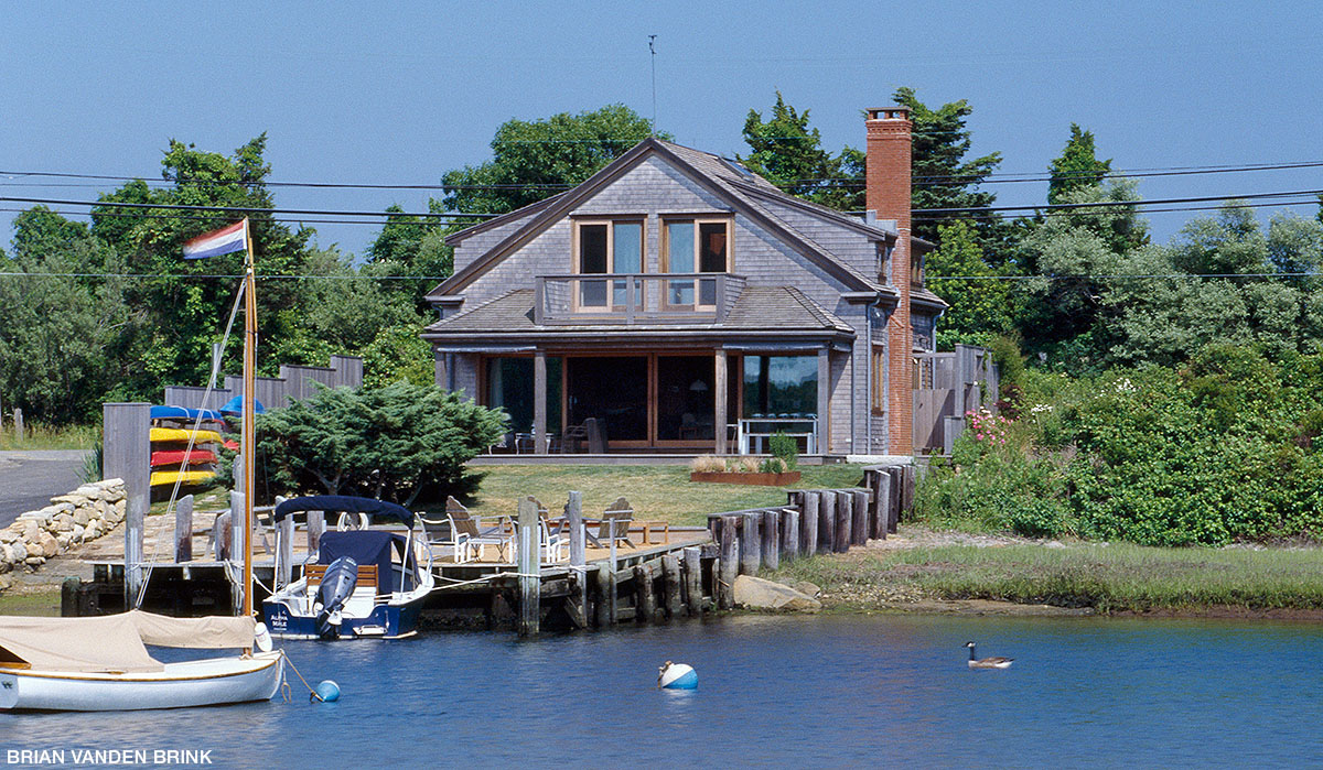 Dock and boat ramp, Chilmark, Cape Cod, by Paul Krueger Architect