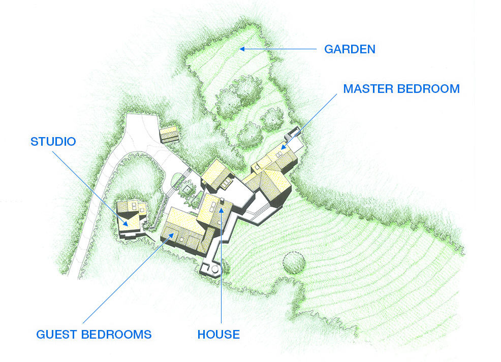 Arons House Site Plan by Kreuger Associates Architects, Cape Cod