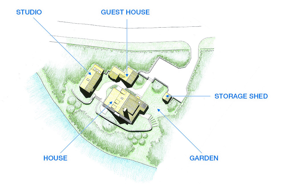 Donovan-Nixholm House Site Plan by Kreuger Associates Architects, Cape Cod